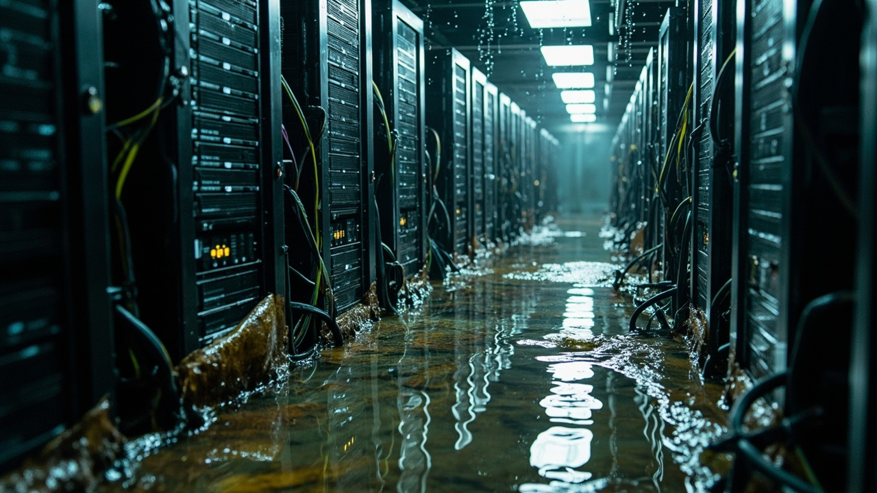 Server Room Water Damage in Cincinnati – Industrial-Grade Response to Protect Business Operations