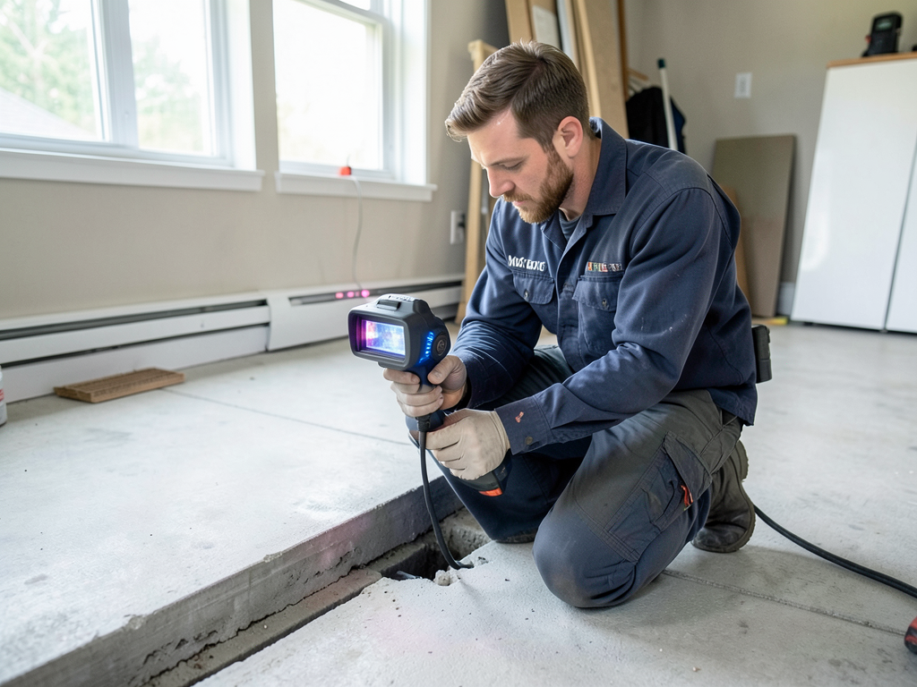 Finding the Source of a Slab Leak in Your Mack Home