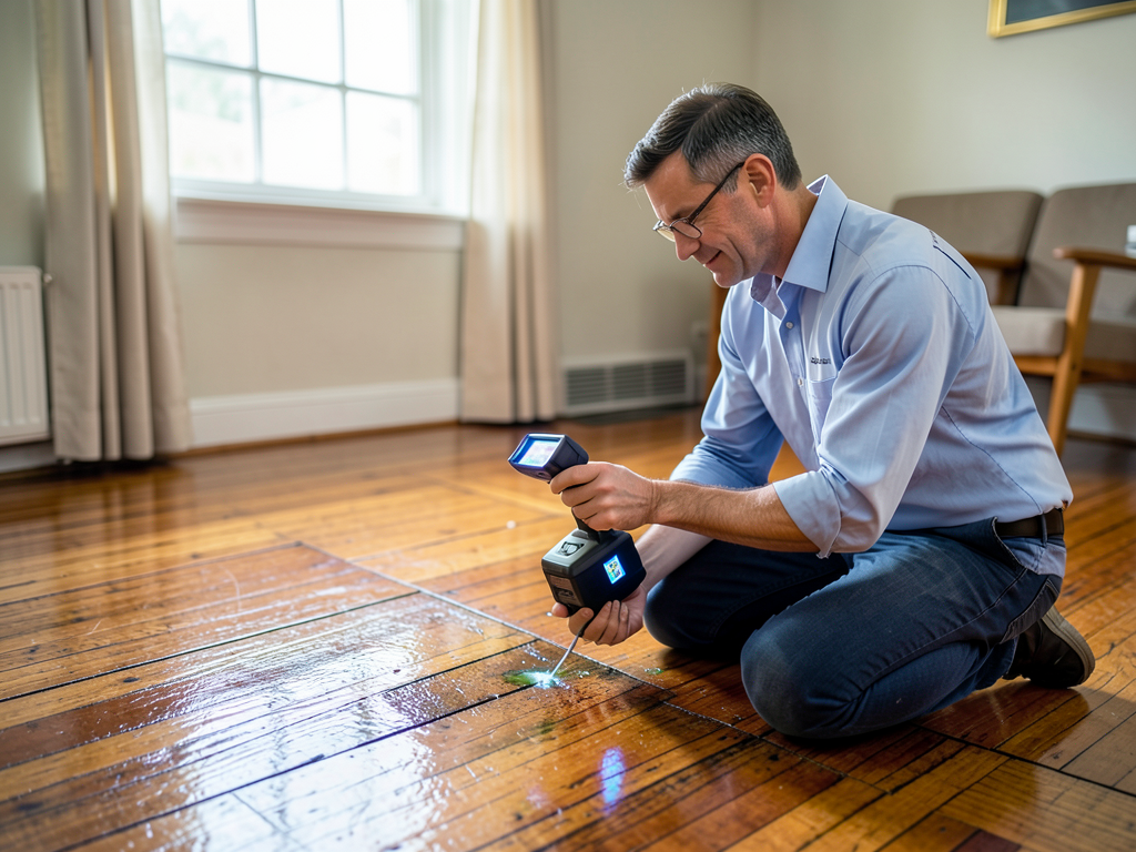 Fixing buckled hardwood floors in mariemont after