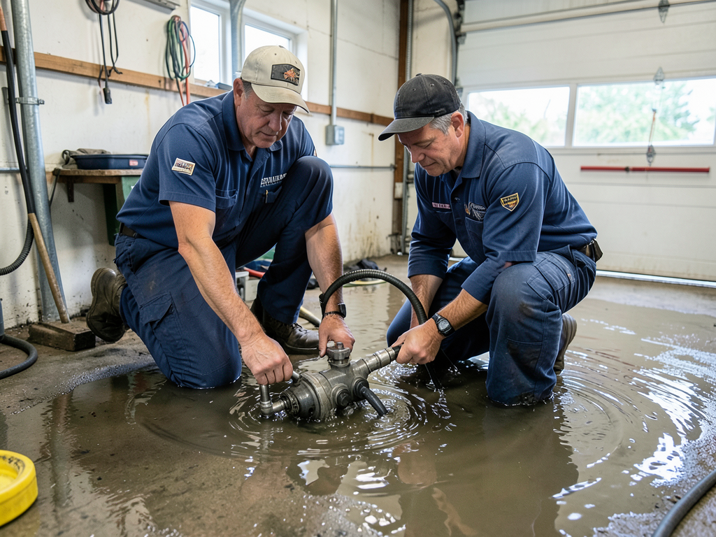How to clean up a flooded garage in millvale witho