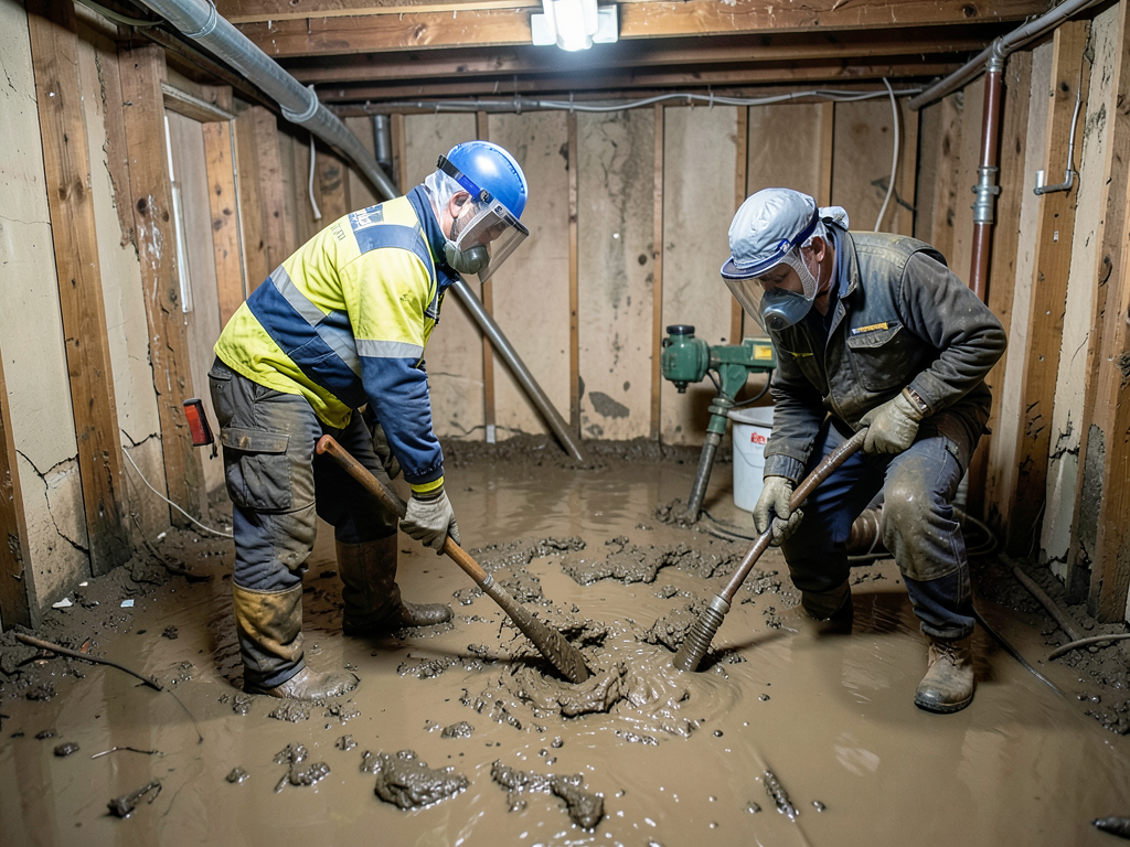 Removing mud and silt from your home after a littl