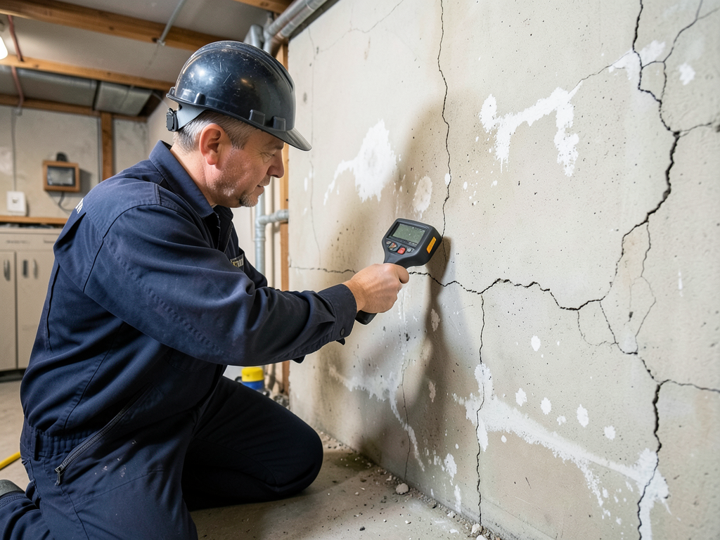 Stopping foundation seepage in college hill during